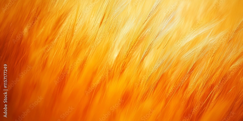 Poster blurred grain background showcasing vibrant summer orange grain, creating a warm and inviting atmosp