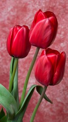 red tulips.