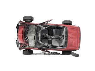 Fototapeta premium Car overturned