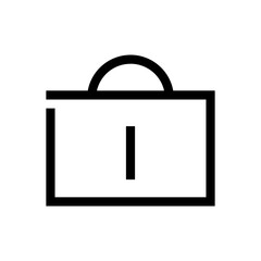 Lock Icons and Symbols vector,  Open and Closed Icons, bag icon
