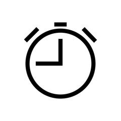 Time and Clock Line Icons. For Mobile and Web. Alarm clock symbol