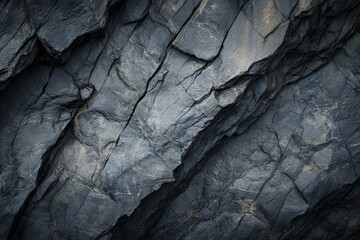 Close-up of a grey rocky surface featuring subtle natural cracks and lines, highlighting the serene beauty and complexity of geological formations.