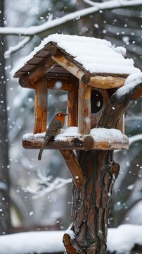  bird feeder in winter park .