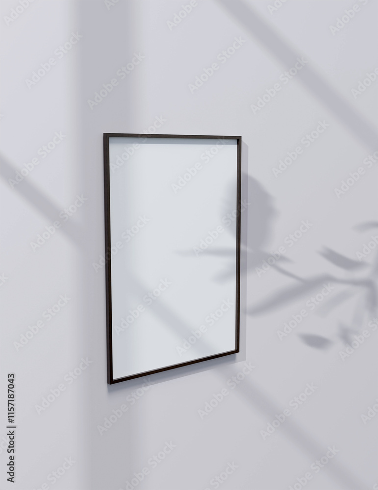Poster a simple frame mock up file. a1 size picture frame mock up. a1 size poster mock up.