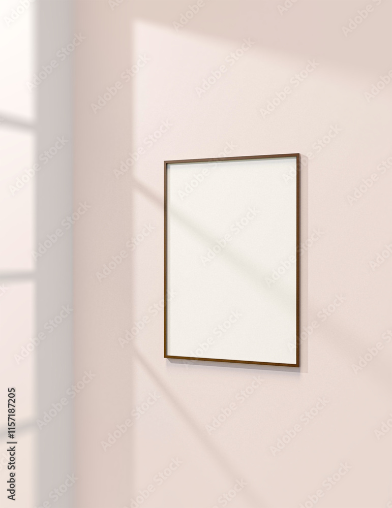 Poster a simple frame mock up file. a1 size picture frame mock up. a1 size poster mock up.