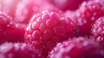 juicy fresh raspberries on a white background