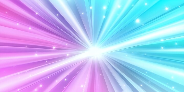 Pastel Rainbow Burst Background Bright Shiny Light Rays