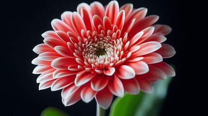 Fototapeta premium Flower Blooming: Capture a single flower in full bloom, highlighting its delicate petals and vibrant colors