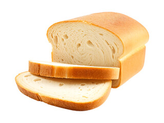 Freshly Sliced Loaf of Bread, Perfect for Baking or Breakfast transparent background