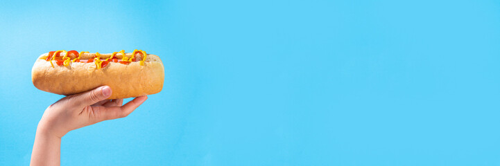 National Hot Dogs day background
