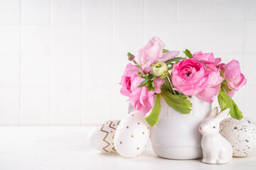Spring Easter holiday table still life