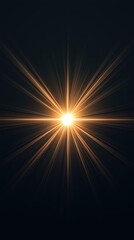 Obraz premium A beautiful radiant light shining through darkness, symbolizing hope and energy.