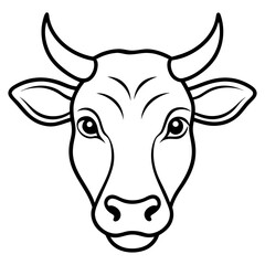 portrait of a cow