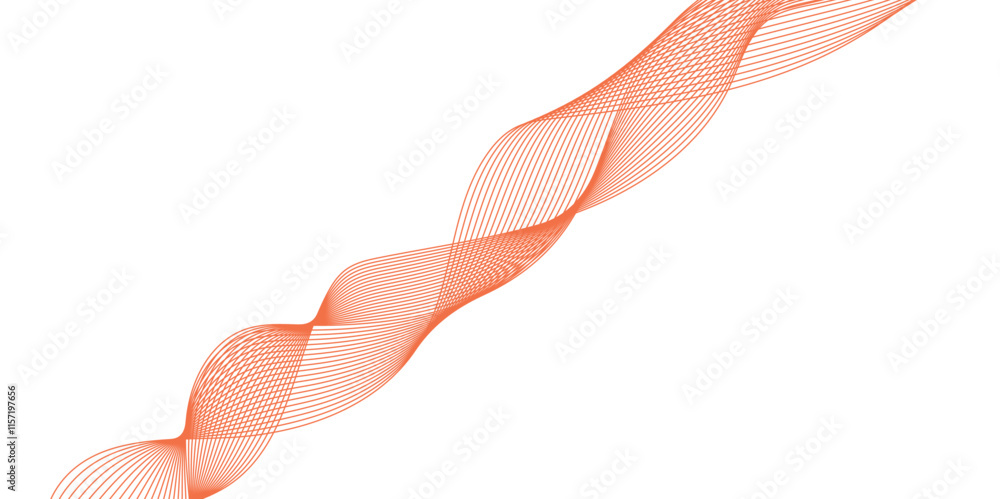 Fototapete abstract colorful wave element for design. digital frequency track equalizer. digital frequency trac