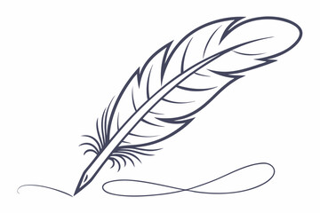 feather and ink