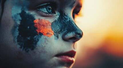 Sunset Child: A Portrait of Resilience and Youth