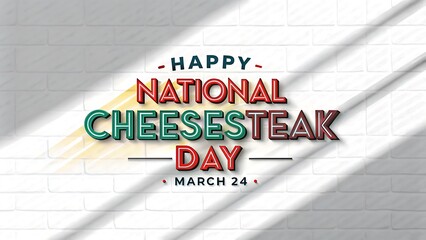 A happy National Cheesesteak Day design background
