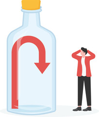 Arrows growing inside the airtight tank are prohibited by corks

