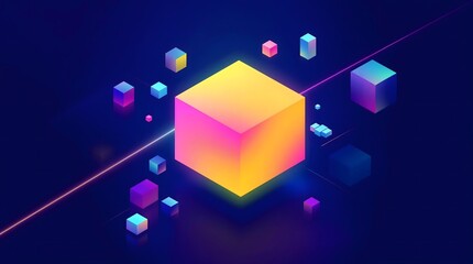 abstract background with cubes