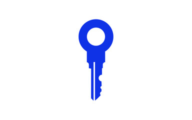 Key house security logo design concept. Home sell  home buy  reality buy vector Illustration