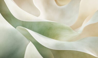 A white and green flower with a lot of detail