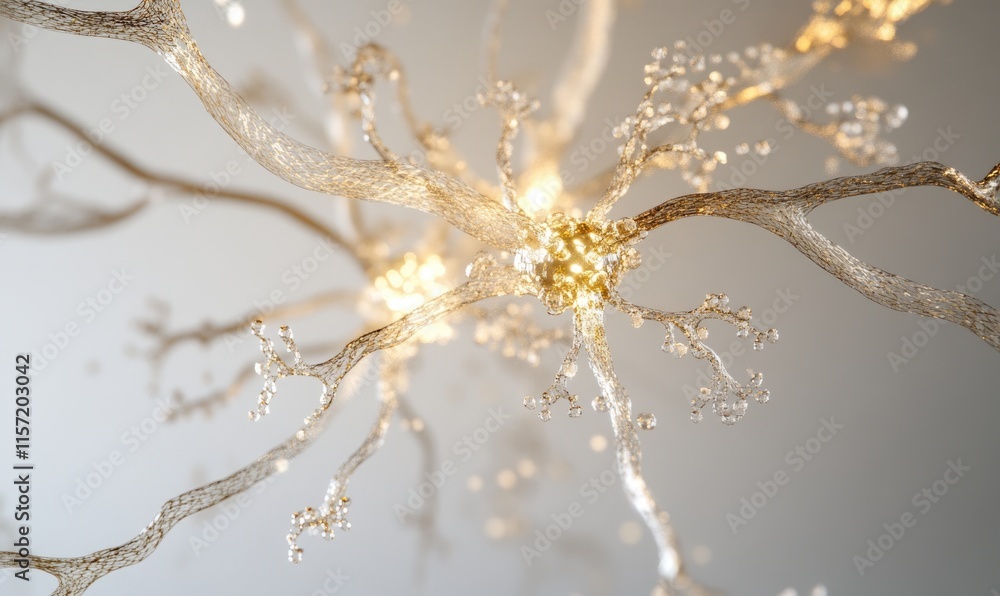 Poster a close up of a brain with a lot of branches