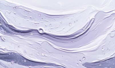 A painting of a wave with water droplets on it