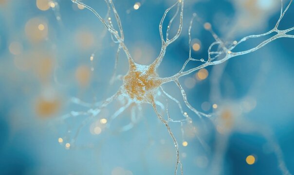A close up of a brain with a lot of detail