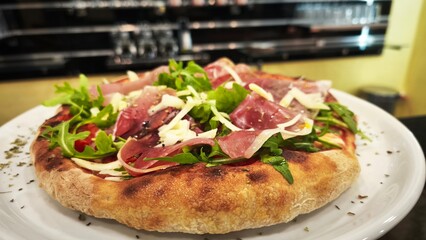 Pizza in plate