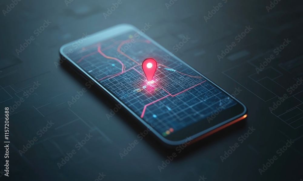 Poster a phone with a red dot on it that says 
