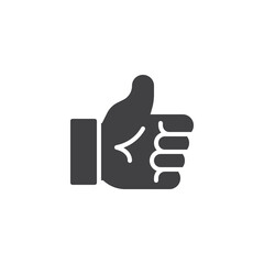 A hand giving a thumbs-up gesture vector icon