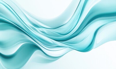 A blue wave with a white background