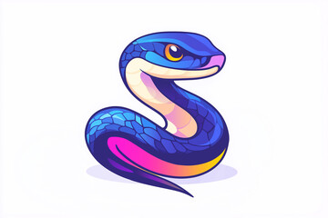 Fototapeta premium Chinese Zodiac, Snake, Green Snake, Happy New Year, New Year, Seasonal Greetings, 2025