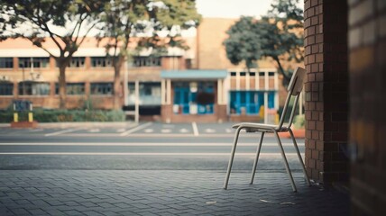 Blurred school background