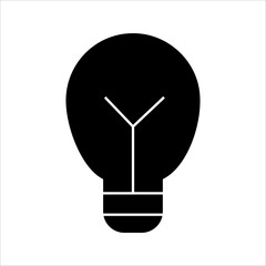 Light Bulb Icon Ideal for Ideas and Innovation Illustrations