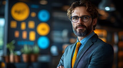 Obraz premium A business executive presenting strategies for entering new demographics