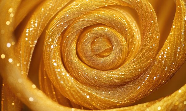 A gold colored object with a spiral shape