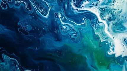 Blue green abstract background. Hand painted. Art background with copy space for design.