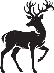 Silhouette of a deer