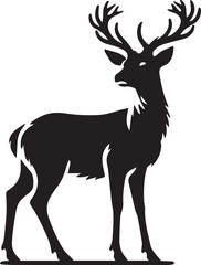 Fototapeta premium Silhouette of a deer