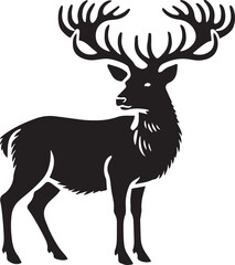 Silhouette of a deer