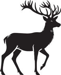 Silhouette of a deer