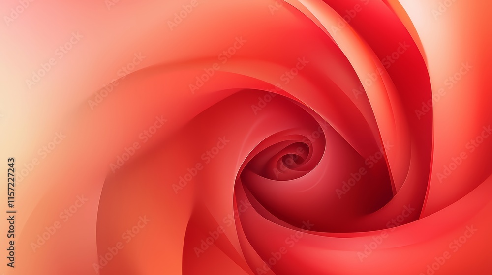 Poster smooth curves and gradients blend seamlessly, forming a captivating vortex of colors, suitable for v