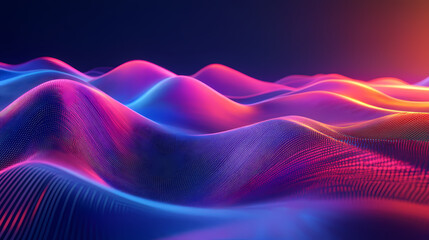 Fluorescent spoondrift and light tracing background - ai generated abstract art. Spindrift. Illustration