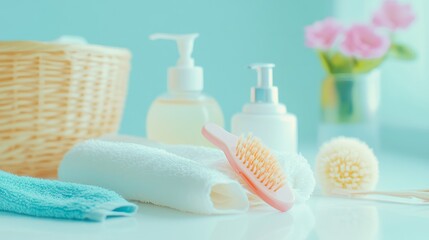 Spa essentials for a relaxing self-care routine.