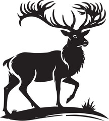 Silhouette of a deer