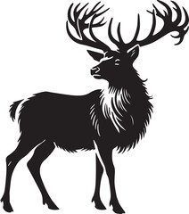 Silhouette of a deer