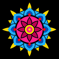 Beautiful Indian Mandala Art Perfect for Digital and Print Projects 01