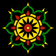 Vibrant and Intricate Indian Mandala Arts for Stock Platforms 01