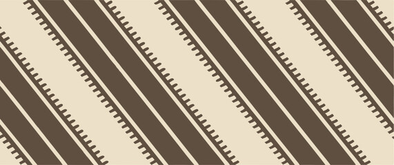 Vintage diagonal stripes, Film strip pattern, Sepia tones, Retro cinema aesthetic, Geometric design.